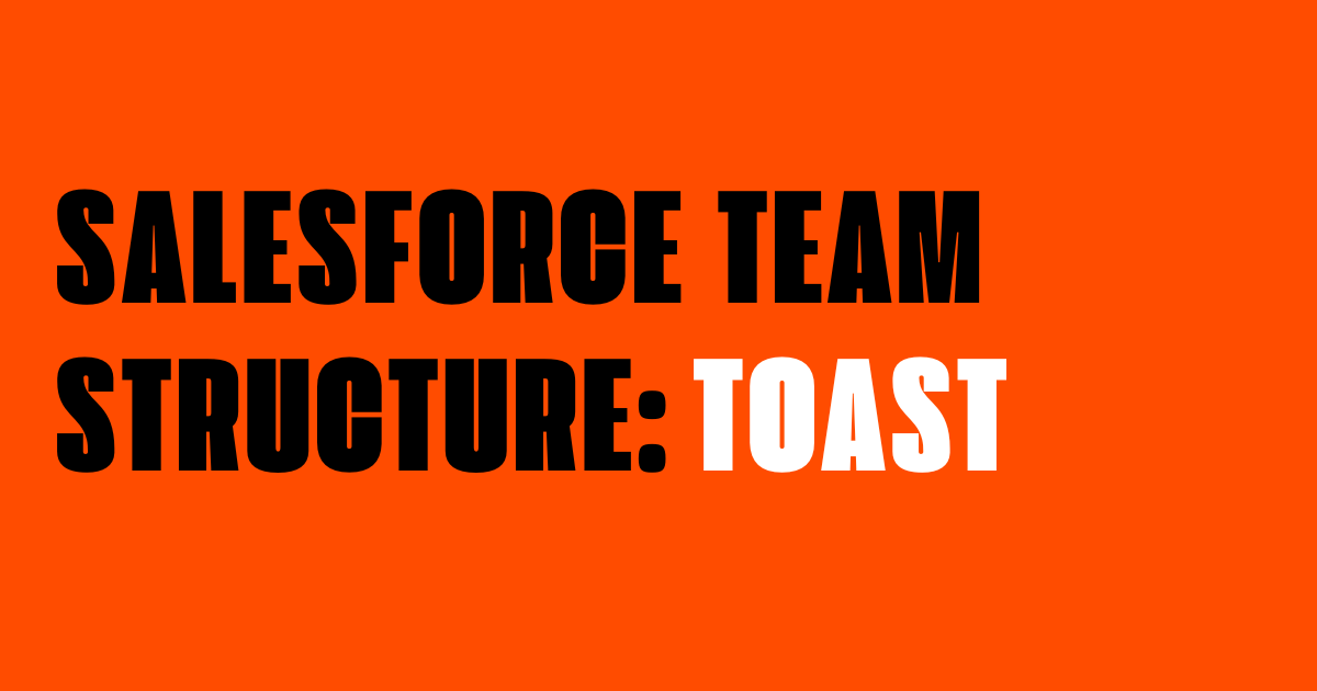 Salesforce Team Structure at Toast